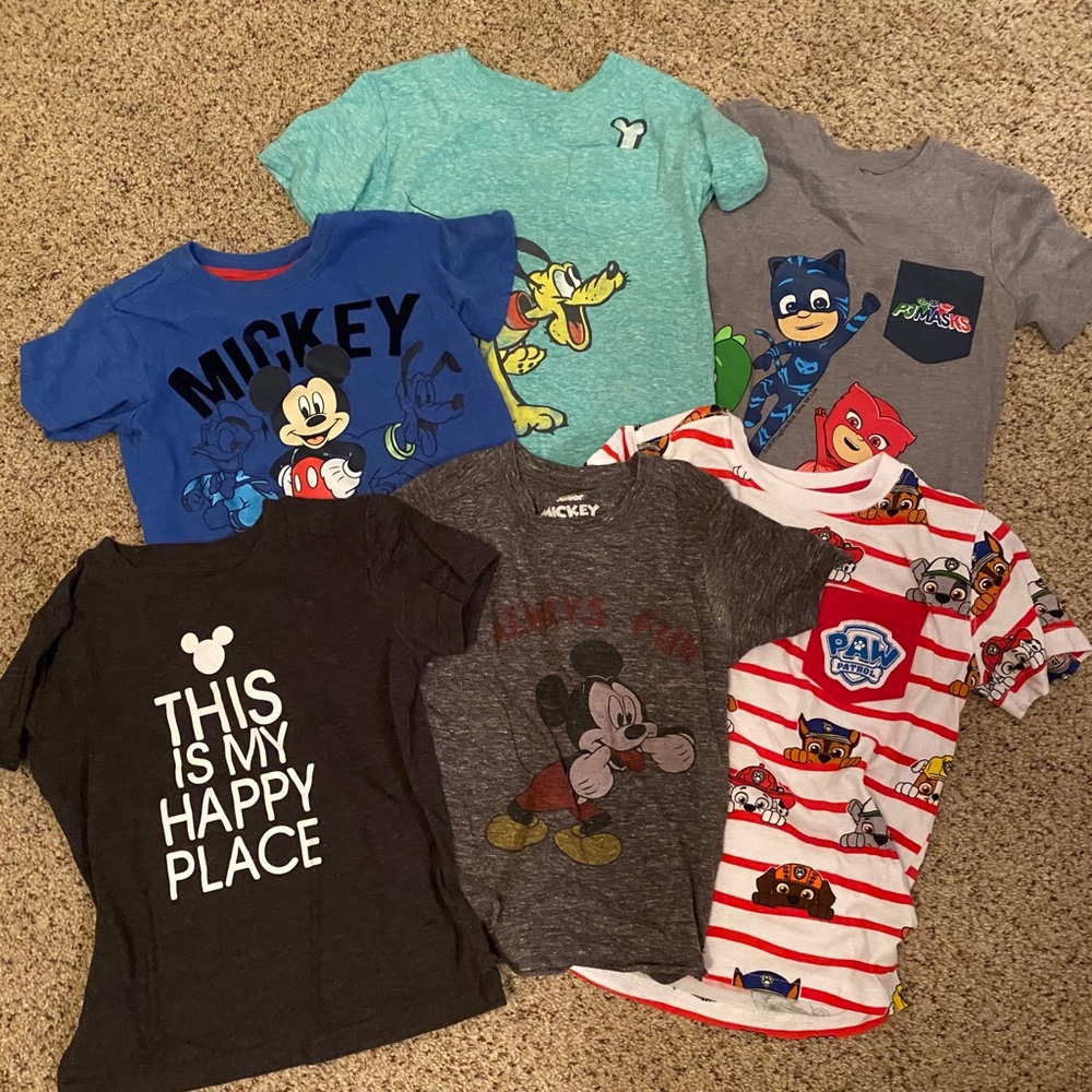 Lot of 6 boys 5T tshirts